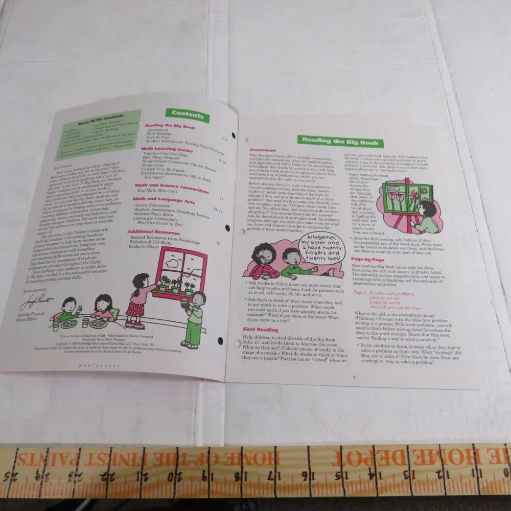 Solve It Out BIG BOOK (almost 2 feet tall) with teacher pages CLASSROOM SIZE